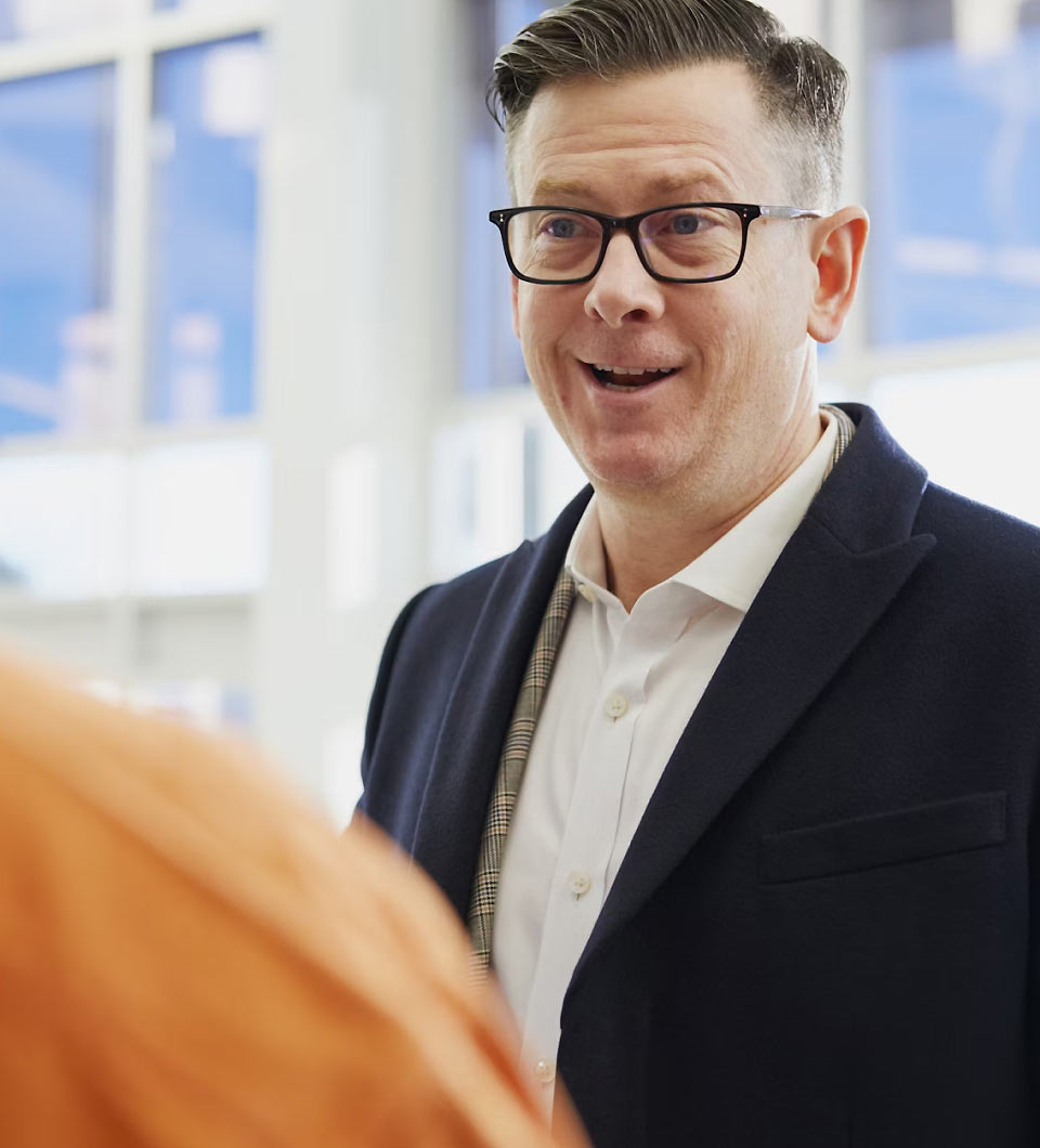 Man with Glasses Smiling Man with Glasses Smiling